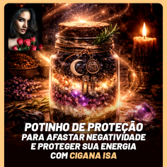 Potinho de Prote��o - Para Afastar Negatividade e Proteger sua Energia com Cigana Isa